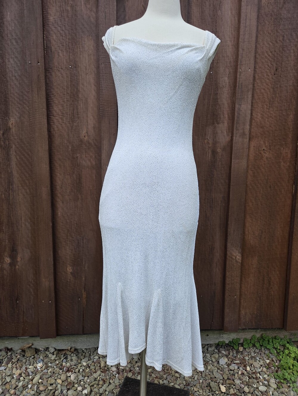 90s Jessica McClintock Glitter Bodycon Dancing Dress *needs cleaned
